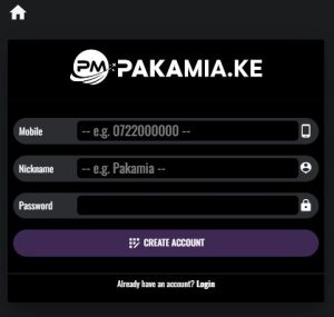 pakamia sign up